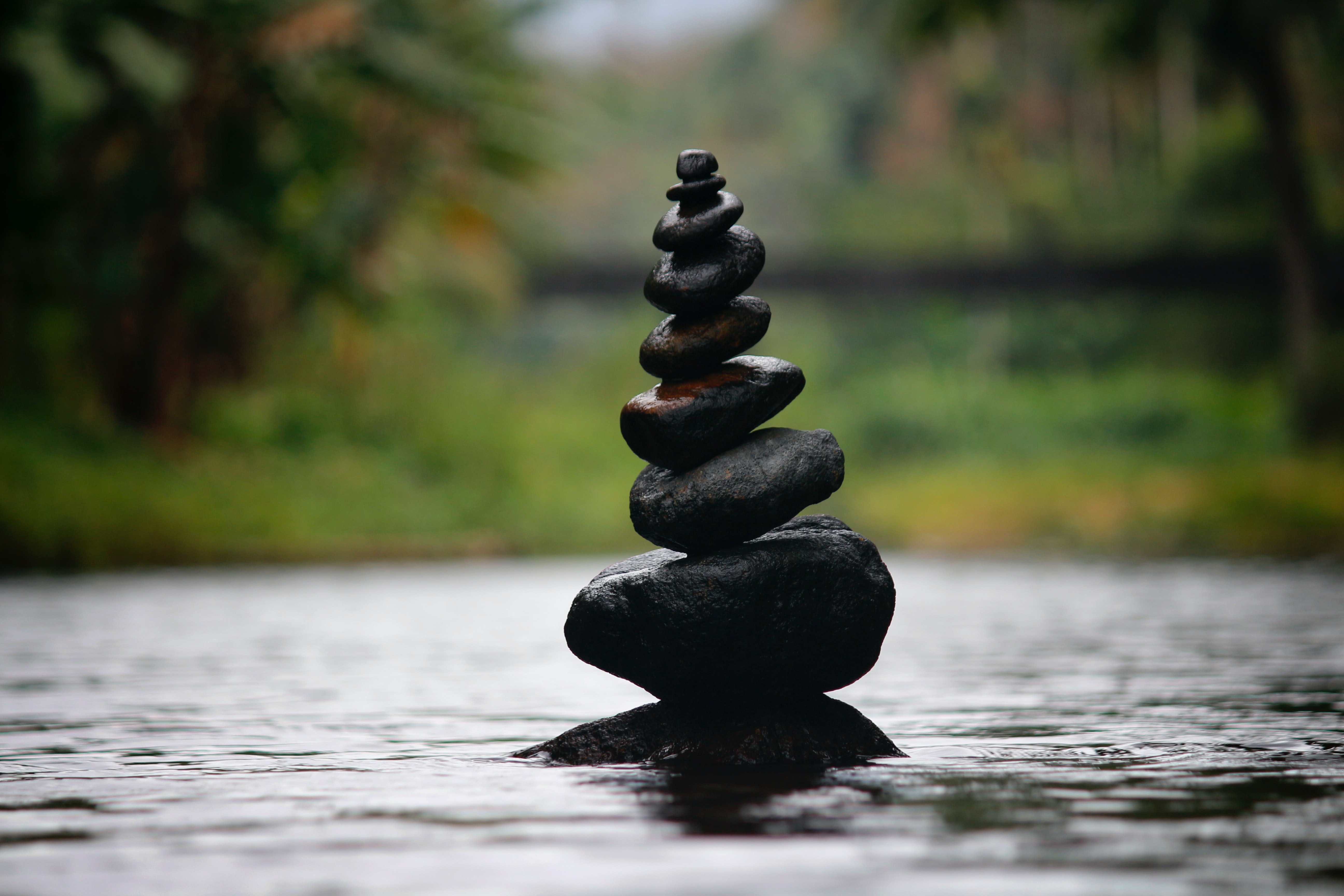 Equilibrio piedras paz